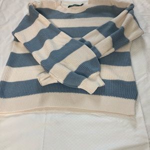 Lauren Ralph Lauren blue and white striped sweater